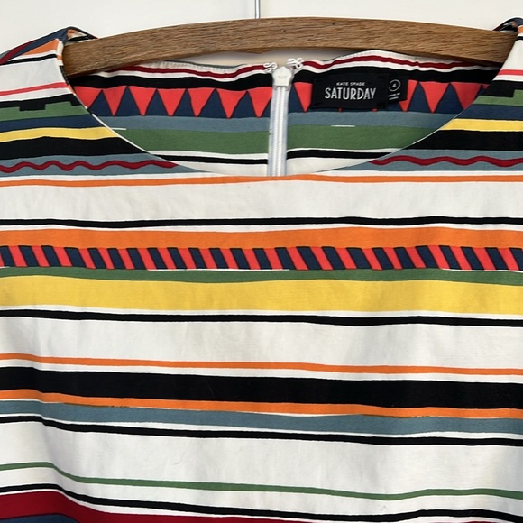 Kate Spade Saturday Aztec Striped Printed Sheath Dress - Picture 4 of 4